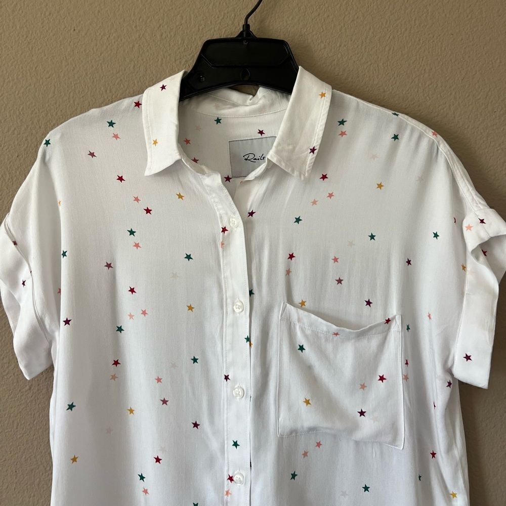 Rails Whitney Rainbow Twinkle Print Shirt - Picture 2 of 9
